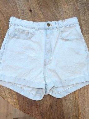 High-Waist American Apparel Denim Shorts
